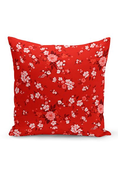 Filamente Double Sided Digital Printing Throw Pillow Cover Flower Garden