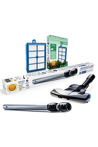 AeroFlow Aspirator telescopic din oțel compatibil FC 9924 - Filtru Hepa 13 și...