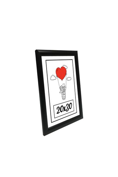 ÖZCANLAR ÇERÇEVE 20x30 2-Piece Photo Frame Black-white Modern Office Art Home Home Decorative Frame