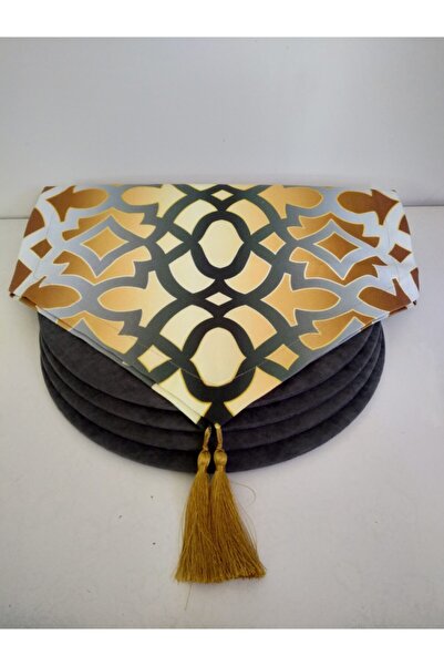 Ayşemce Διάδρομος με Οθωμανικό Σχέδιο Ντεγκραντέ & 4 Σκούρα Γκρι Χρωματιστά Χ...