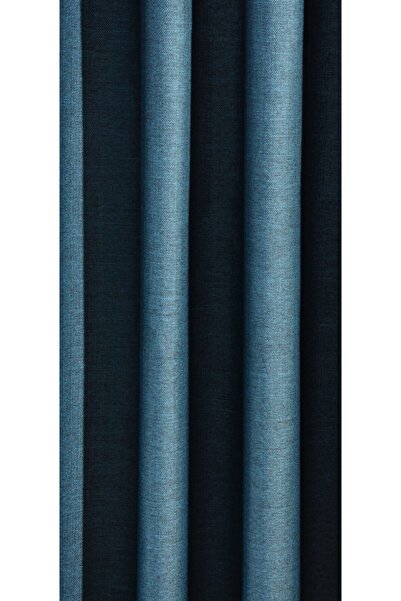 Taç Rüyaper Turkuaz Keten Blackout Karartma Perde