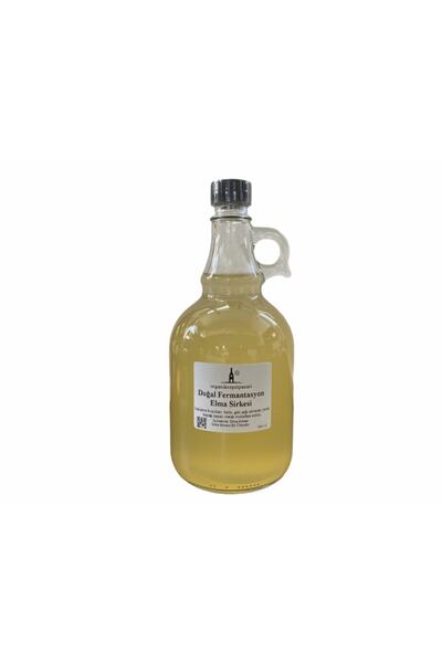 Organik Sepet Pazarı Doğal Fermantasyon Elma Sirkesi 1 L Cam Şişe