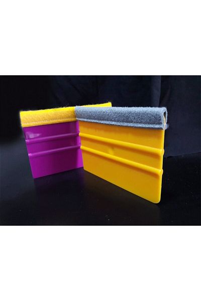 AYCEDİSPLAY Foil Application Apparatus Plastic Felt Squeegee (Pack of 6)