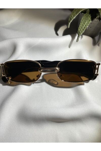 GEBBS STORE النظارات الشمسية الرجعية خمر مع حلقة البني