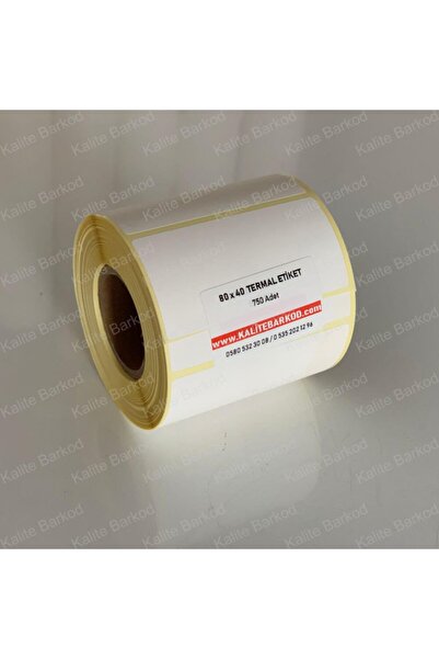 Kalite Barkod 80 X 40 Termal Etiket | Barkod Etiket |