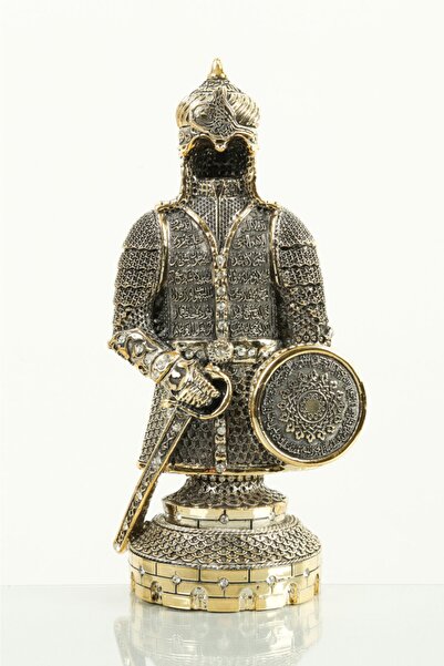 İlgimi Çekiyor Altın Zırh Tasarımlı Ayetel Kürsi Biblo