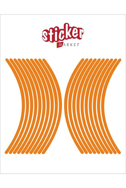 Sticker Market Ktm Turuncu Fosforlu Jant Şeridi