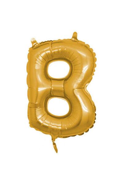 Acar Süs بالون فويل حرف B 16 بوصة ذهبي الكمية: 1 كل: 500 العرض: 25 سم الطول: 40 سم