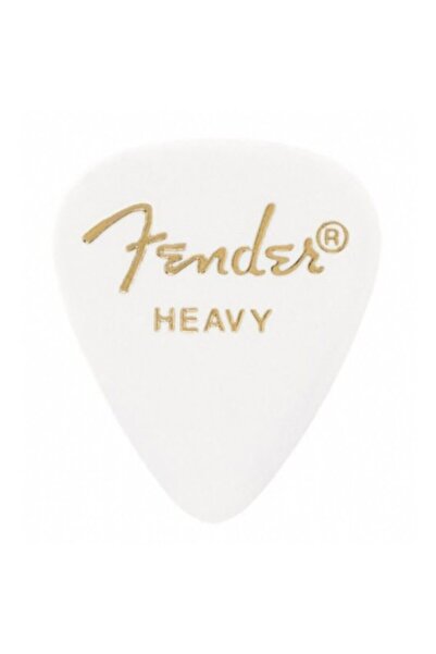 FENDER Beyaz Shape Classic Picks White Heavy Pena - 1 Adet Pena-351