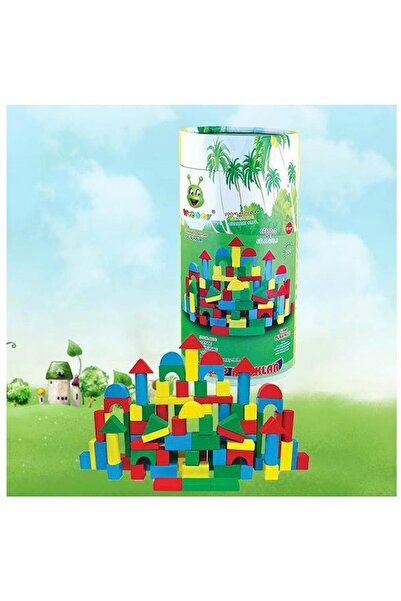 Genel Markalar Toys Woodoy 100 Parça Kovalı Küçük Renkli Ahşap Bloklar 016kr