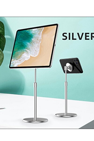 Mühlen Ph058 Ayarlanabilir Ergonomik Manyetik Telefon Standı Silver