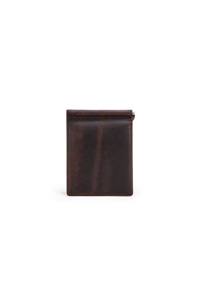 Contact’S Контакти Albi - Портфейл от естествена кожа с RFID защита, кафяв, от първокласна естествена кожа.