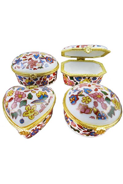 Genel Markalar Altın Kutu Çiçekli 4x5 cm - 12 Adet