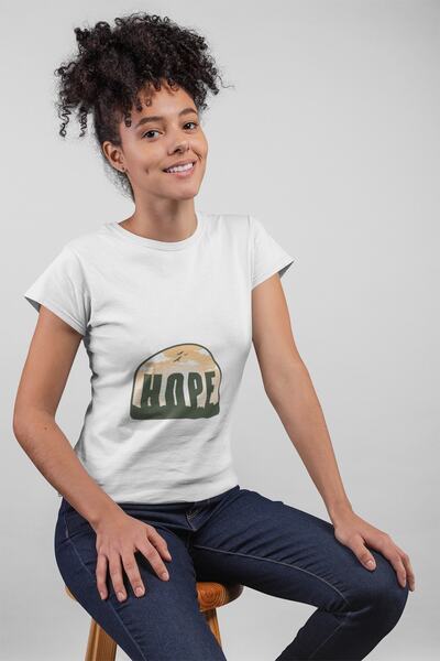 ErTaPassage White Hope cu imprimeu Femei tricou - T6276828