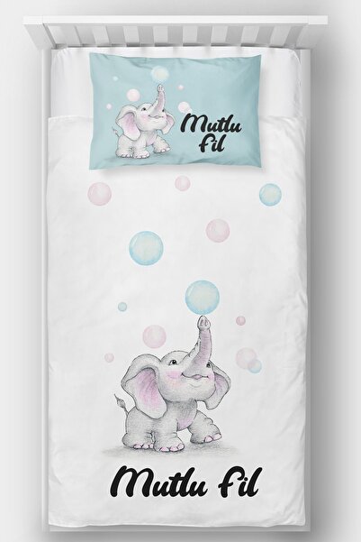 Homamia Cute Elephant Bedspread for Single