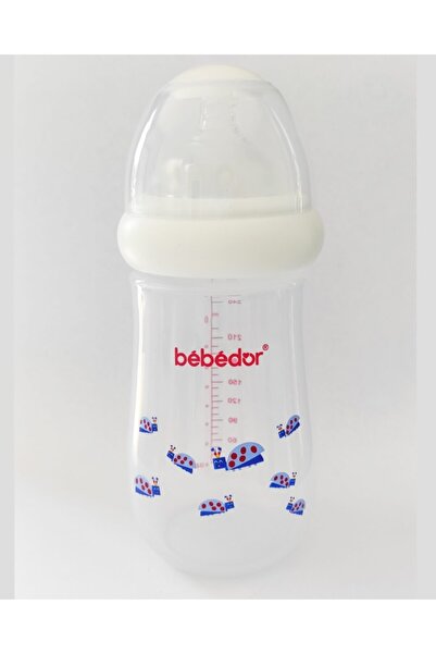 Bebedor Geniş Ağızlı Pp Biberon 260 Ml Mavi Uğur Böcekli Kod: 98322