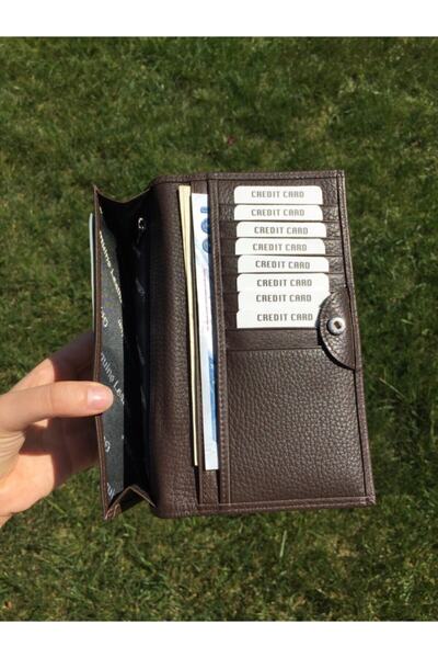 DERKON Πορτοφόλι από γνήσιο δέρμα με θήκη τηλεφώνου