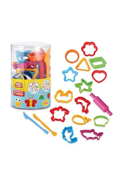 DEDE Art Craft 17 Piece Play Dough Molds Modeling Set