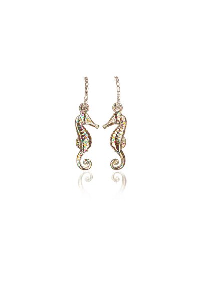 Leerybee Spotted Mixed Color Antiallergic Sea Horse Earrings