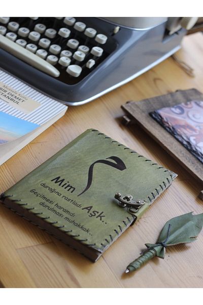 zarif atölye Genuine Handmade Leather Commemorative Book