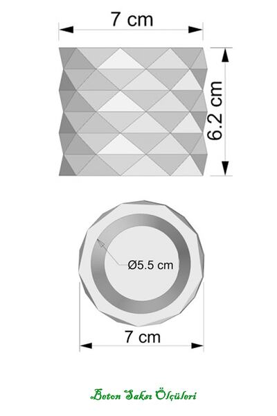 Yapay Çiçek Deposu Beton Saksıda Yapay Masa Çiçeği Model 24