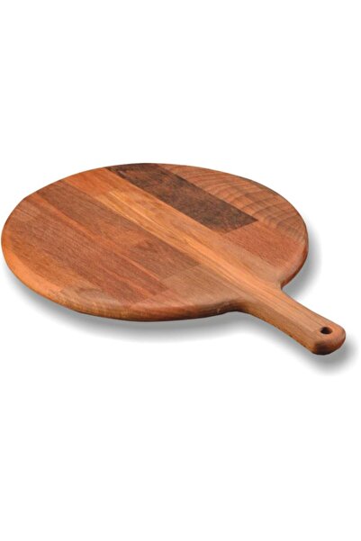 woodnatur sunum ahşapları لوح بيتزا من خشب الزان بمقبض 32 سم