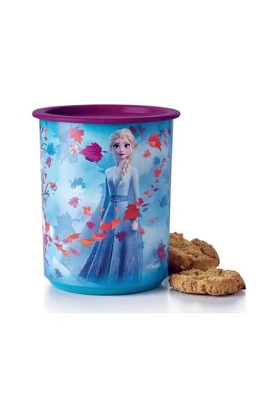 Tupperware Single Finger Storage Container Snowland Frozen Themed 1.25 Lt