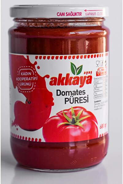 Genel Markalar Ayaş Akkaya Kooperatifi Domates Püresi 600 gr 2li