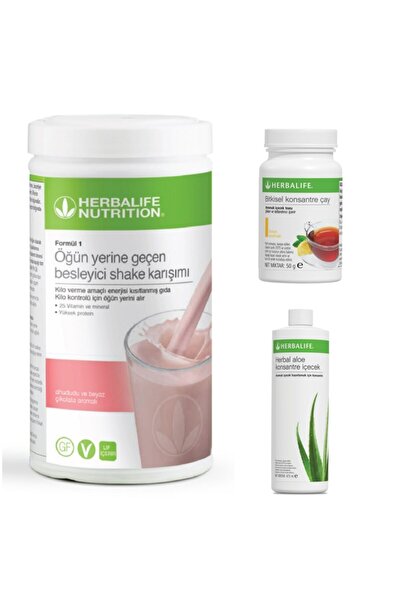 Herbalife Başlangıç Paketi(ahududu Aromalı Shake+limonlu Çay+aloevera Suyu)
