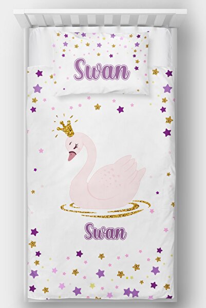 Homamia Single Bedspread Swan