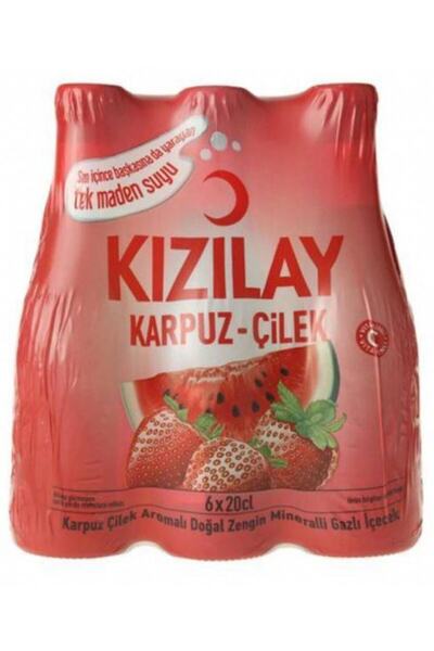 Kızılay Maden Suyu Karpuz & Çilek Aromalı 200 Ml X 24 Adet