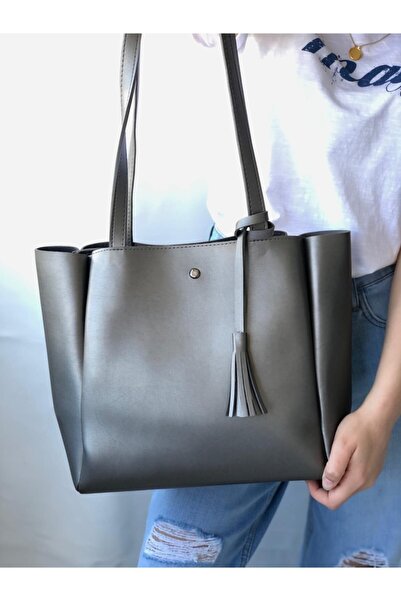 samilon Women's Silver Shoulder Bag