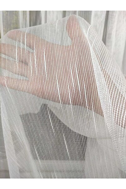 Brillant Çelik Şantuk Tül Perde 1/3 (sık) Pile Gülsemperde18