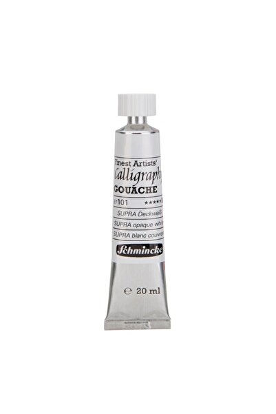 Schmincke Gouache : Artist Tüp Guaj Boya : 20 Ml : 101 Supra Opaque White