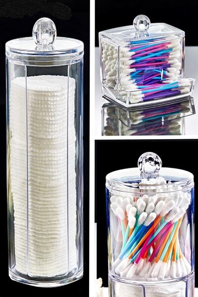 Tikatti Luxury Acrylic 3-Piece Makeup Organizer Set