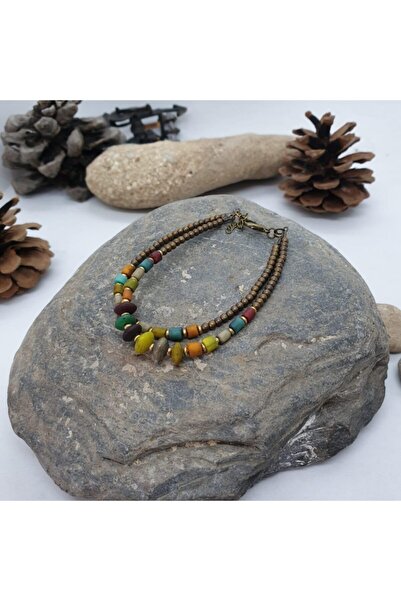 Porsuk Alternatif El Yapımı Etnik Otantik Hippi Bohem Bileklik