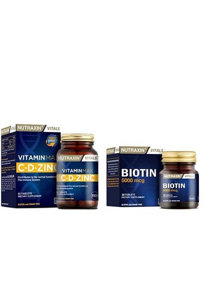 Nutraxin Beetle 5000 Mcg 30 Tablets + Vitamin Max 60 Tablets