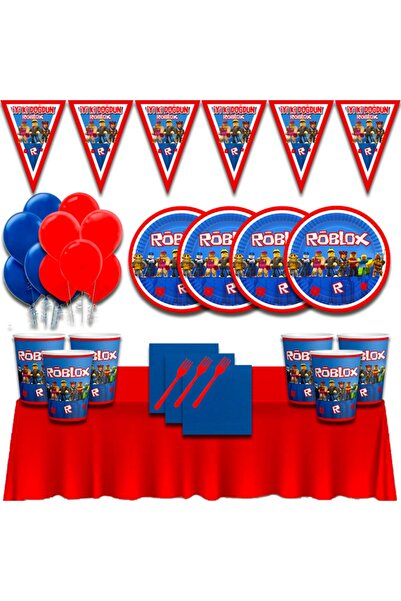 Roblox 8 Person Birthday Party Ornaments Supplies Set