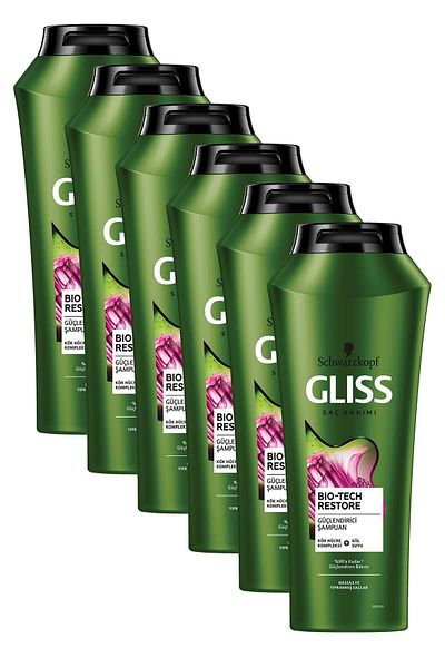 Gliss Bio-Tech StrenGtheninG Shampoo - 525 ml x6