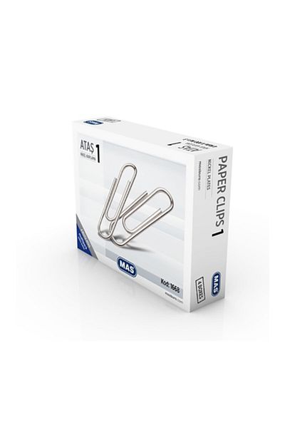 Mas 1668 Paper Clip No:1 Nickel Plated