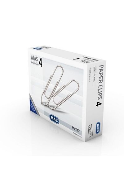 Mas 1671 Paper Clip No:4 Nickel Plated