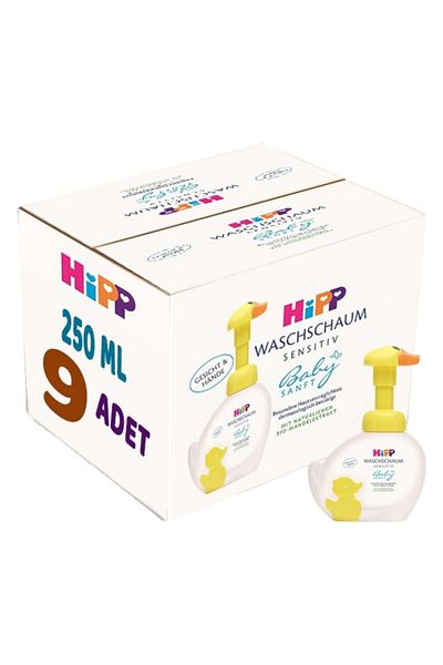 Hipp Babysanft Set of 9 - Baby and Child Hand Washing Foam 250 ml with Pump
