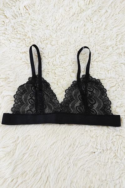 Top Step Bralette fără acoperire cu detaliu elastic