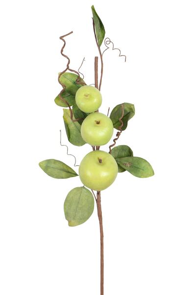 Yapay Çiçek Deposu Yapay Meyve Dalı 60 Cm Elma