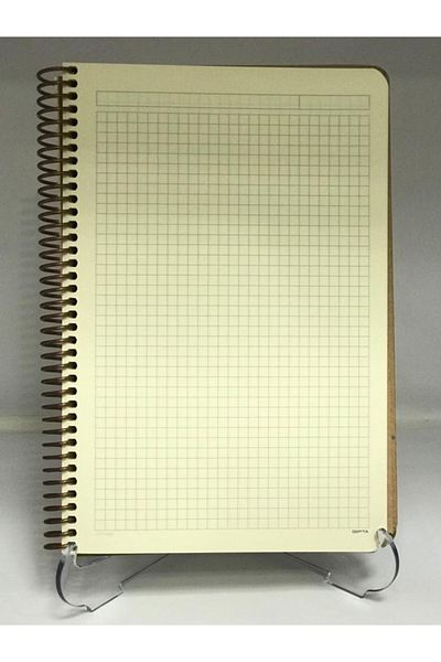 Gıpta Hard Cover Spiral Checked Notebook 100 Sheets