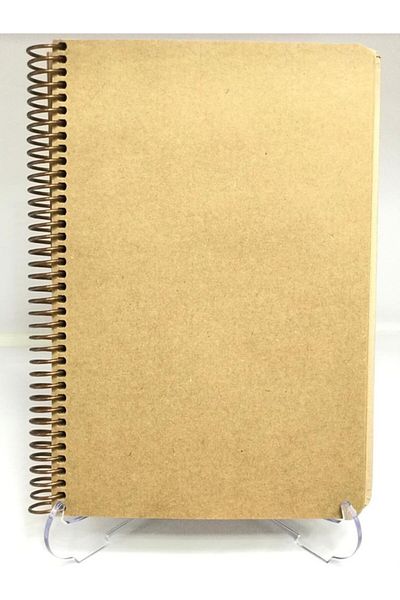 Gıpta Life Safari Kraft Wire Notebook Hard Cover 100 Sheets 17x24 Unlined Plain