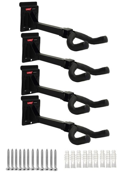 Lastvoice Ukl-444sy (4x) Ukulele Wall Hanger Stand Attachment (4 Pack)