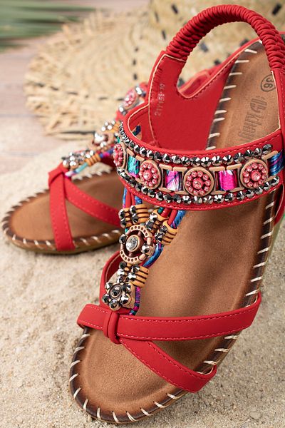 Khayt Anatolia Anatomical Fashion Stoned Daily Women's Sandals