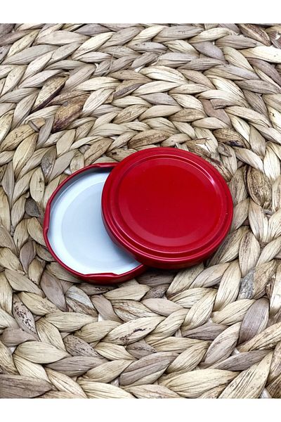 Multiamo Metal Red Canning Jar Lid 63 Mm - 100 Pieces