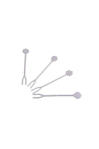 OĞUZ AMBALAJ Stylish Plastic Chips Fork Dessert Fork 1000 Pieces